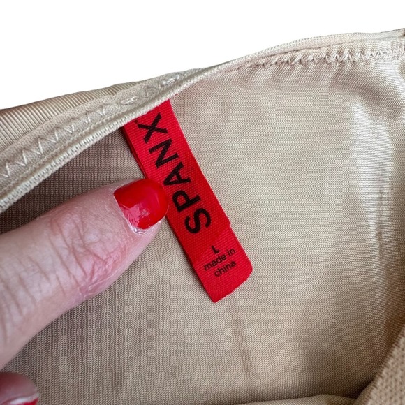 Spanx Slip Dress Womens Shapewear Adjusts Straps Beige Large - Picture 9 of 9